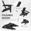Chaise Adirondack pliante Wolak avec porte-gobelet-762678910