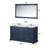 Double Bath Vanity with Carrara Marble Top-204767581