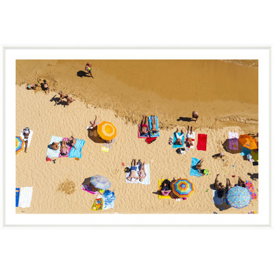 «Aérien, Albufeira Beach, Algarve, Portugal» - Photographie encadrée sur papier