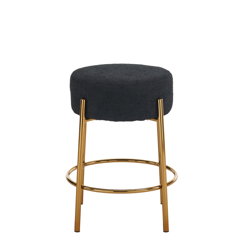 Stool 30" Tall, Round High Bar Stools, Set   2 - Contemporary upholstered dining stools for kitchens, coffee shops and bar stores - Includes sturdy hardware support legs