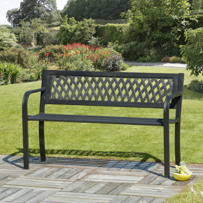 Gartenbank Lattice aus Metall