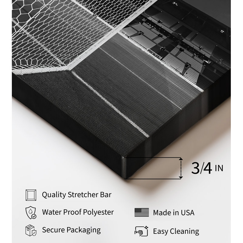 Terrain de soccer, Unframed, Canvas, 18"H x 24"W