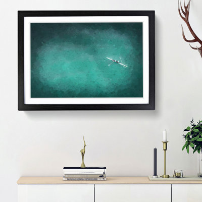 Sweep Rowing in Portugal - Framed Print