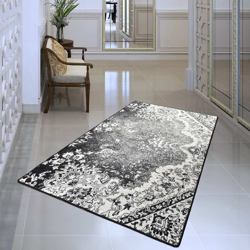Floral Shag Area Rug, Rectangle 119 x 178cm