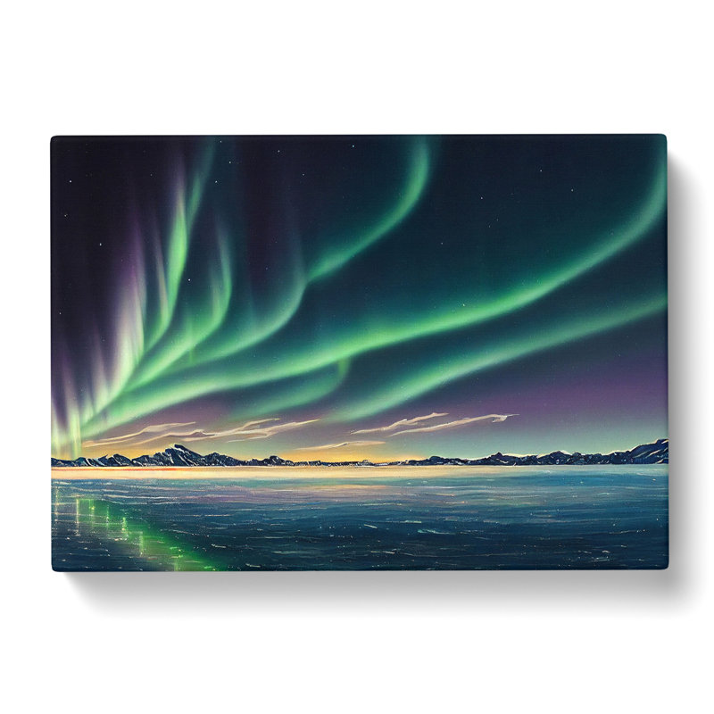 Animated Northern Lights - Wrapped Canvas, 50cm H x 76cm W x 3cm D