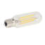 Ampoule à DEL à filament transparent T8 de 5 watts (équivalent à 60 watts) à intensité variable, base intermédiaire, paquet de 6