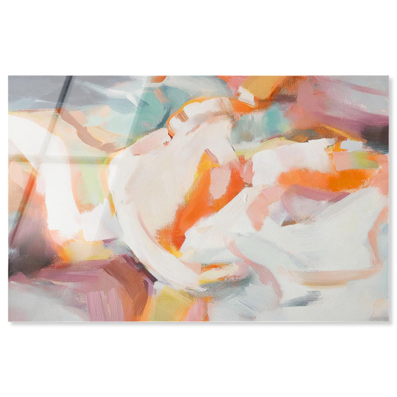 «Tangerine Tide I», reproduction d'art sur toile par Art Remedy, H 10 po x l 15 po