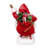  Fabriche Christmas Figurine, Santa with Sled, 10in