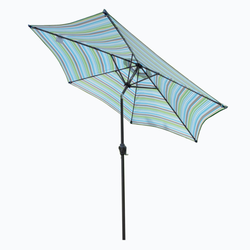 Parasol Tahire 102,76 avec contrepoids inclus, Bleu
