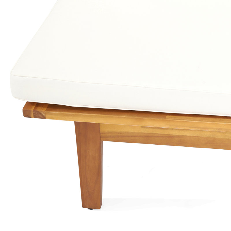 Lit de jour d'extérieur avec coussins Biagiano, Beige