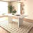 Extendable Faux Marble Dining Table for 6-10, Modern Rectangular Expandable Kitchen and Conference Table(Table Only)