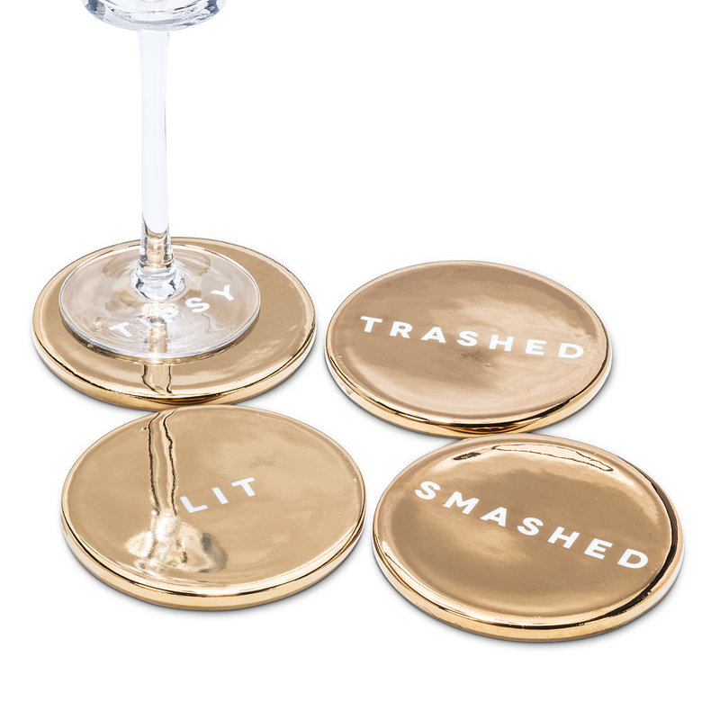 Round 4 Piece Coaster Set