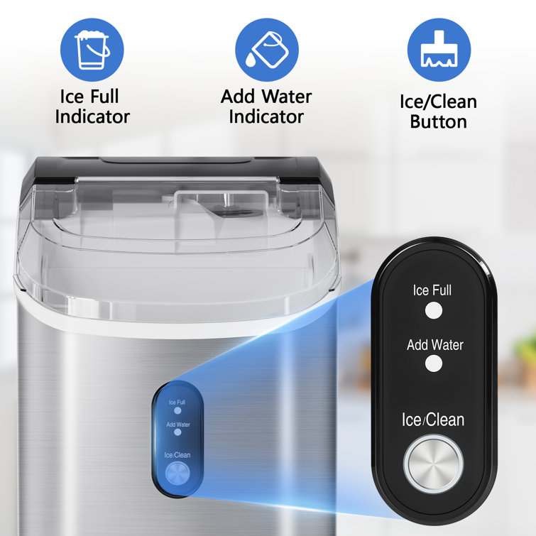 COWSAR 33 Lb. Daily Production Nugget Clear Ice Portable Ice Maker