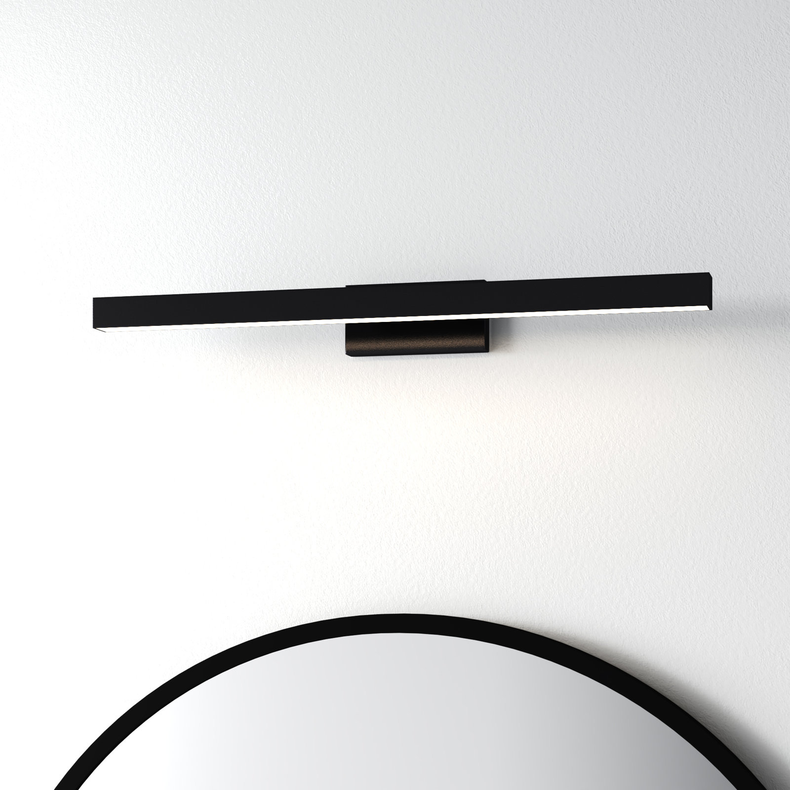 Rochelle Single Light Dimmable Bath Bar, Black, 3500K