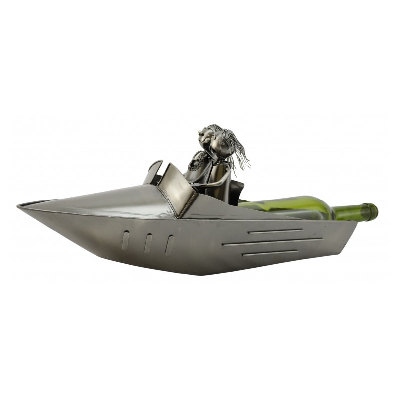 Tabletop Wine Bottle Rack in Silver