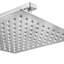 Système de douche de pluie mural de 12 pouces avec pomme de douche à main et valve brute-122422576