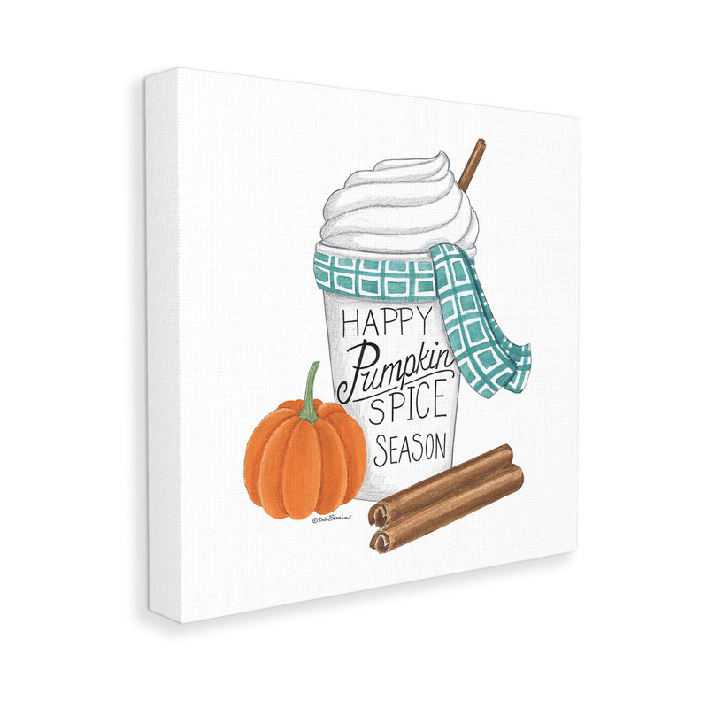 «Pumpkin Spice Season Wraraps Canvas» par Deb Strain sur toile, H 17 po x l 17 po