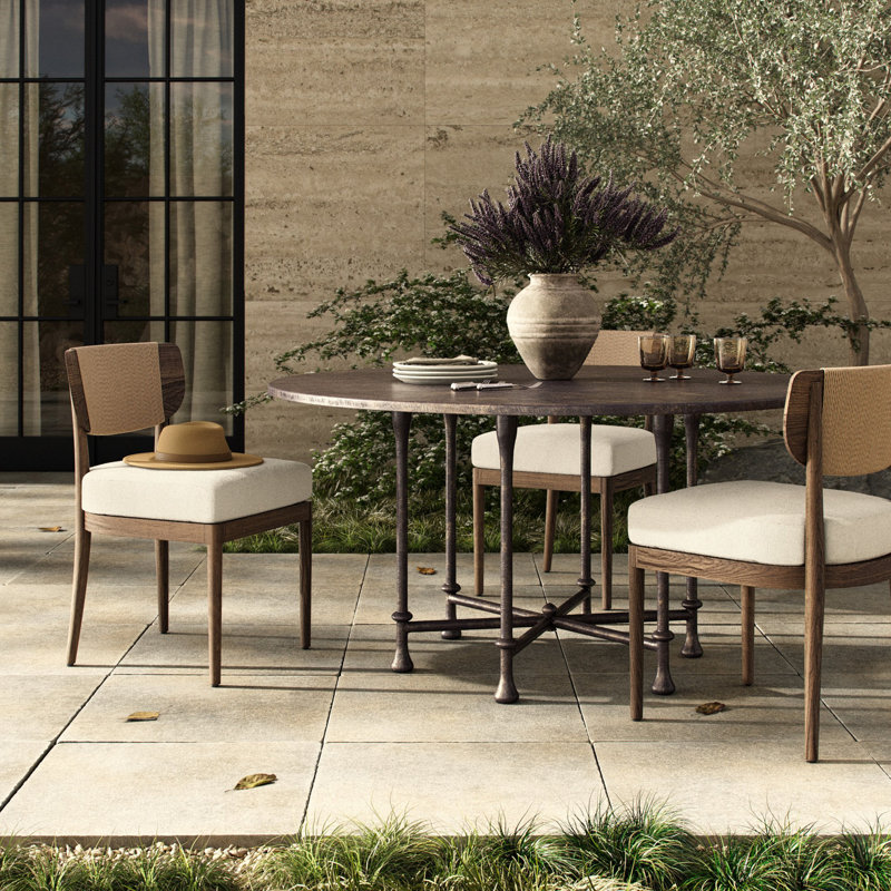 Leblanc Outdoor Round Dining Table