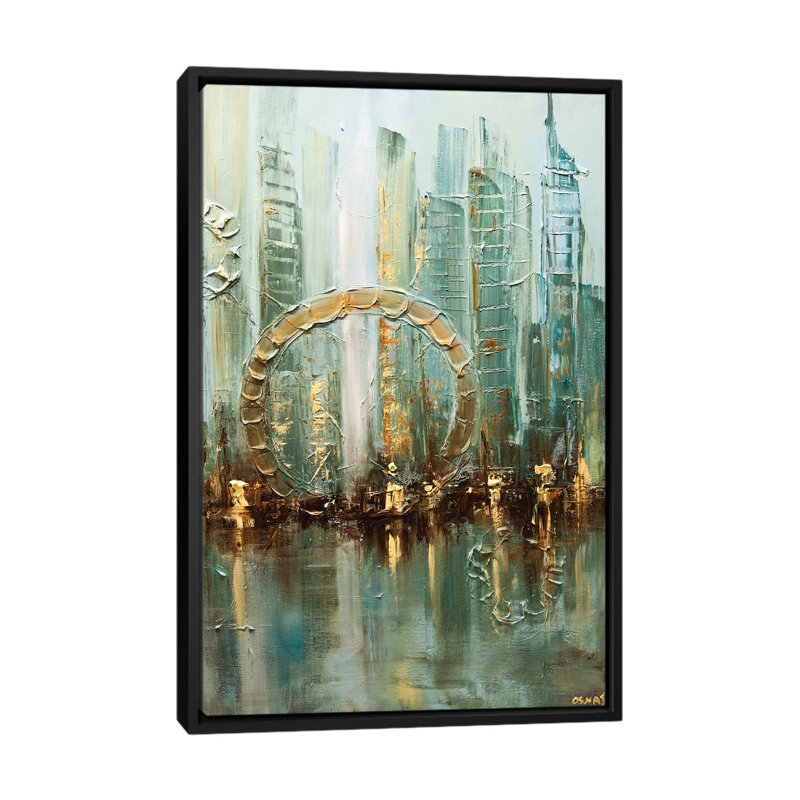 «Swiger Babylone», reproduction sur toile, H 26 po x l 18 po x P 1,5 po, Toile avec cadre noir