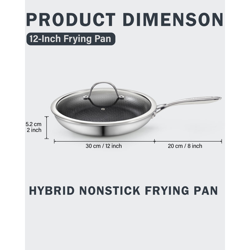 Poêle à frire antiadhésive hybride 12 po Cooks Standard de Mutli-Ply Clad, 12"