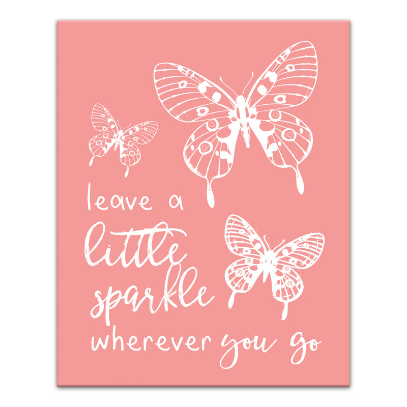 Art sur toile leave a little spark Burroughs, H 20 po x l 16 po x P 1,25 po