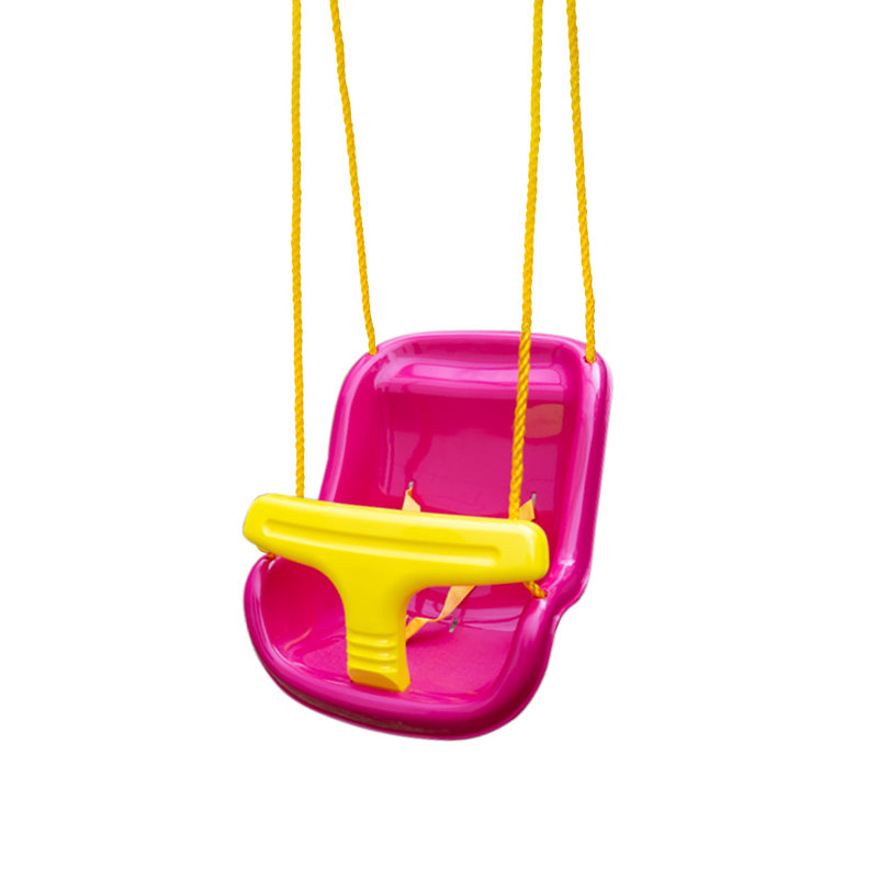 Plastic Bucket Swing with Rope, Pink
