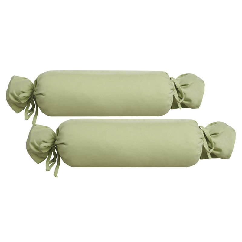 Bolster Pillow Cover, Pistachio, 15cm x 40cm