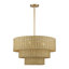 Grand lustre 6 feuilles Weavington