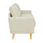 Canapé capitonné 67,7 po de largeur Mid-Century avec pieds en bois