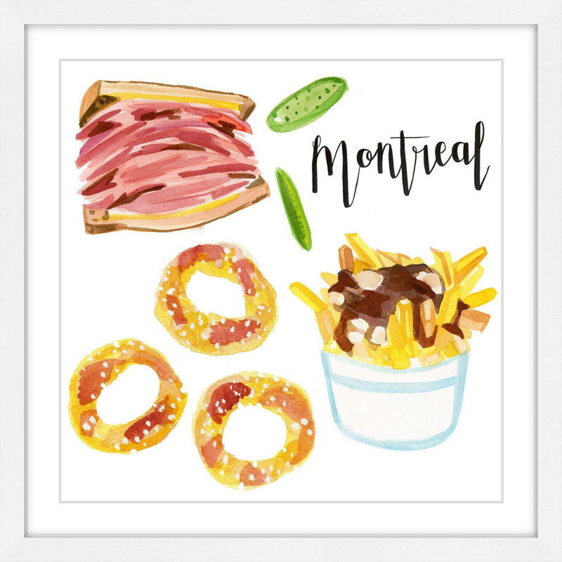 Montreal Eats by Molly Rosner - Print, 18” H x 18” W x 1.5” D