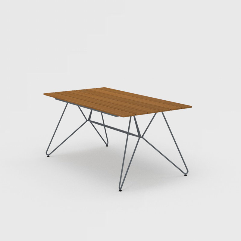 Outdoor Dining Table, 34.8" W x 63" L x 29.3" H