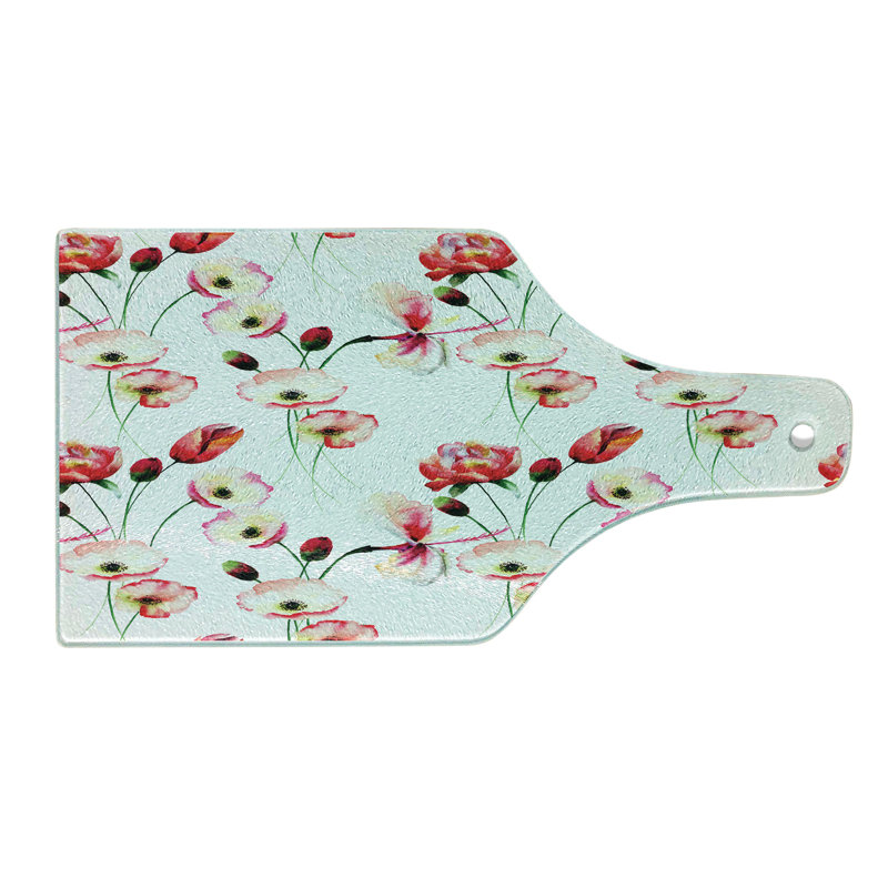 Multicolore planche à découper en verre trempé Ambesonne