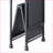 Console Table | Industrial Style | 3-Tier Shelving | Foldable | Sandy Black &amp; Dark Bronze | Metal | Black-122577437