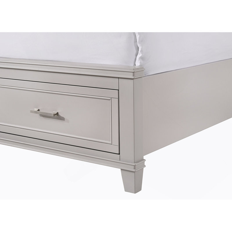 King X Storage Bed, Gray