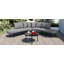 Ensemble de canapé courbé demi-lune pour terrasse avec table basse-920322174