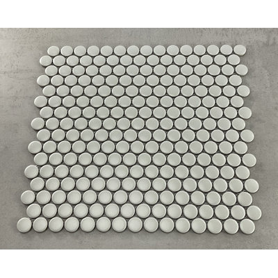 Carreau de mosaïque rond en porcelaine 0,75 "x 0,75"