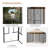 10x10ft Patio Gazebo, Outdoor Double Top Pavilion Canopy