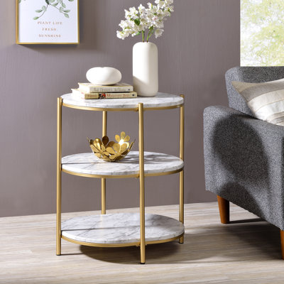 Table de bout avec plateau de rangement Ariamarie