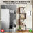 Steel Geometric Bookcase with Lighting and Touch Slider Control-213337904