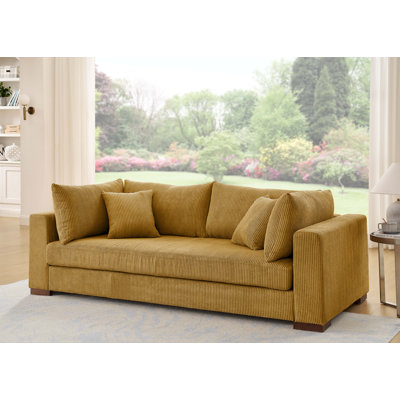Alcantara Upholstered 89.5'' Sofa