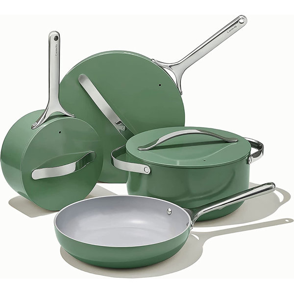 c&g home 18 - Piece Non-Stick Ceramic Cookware Set