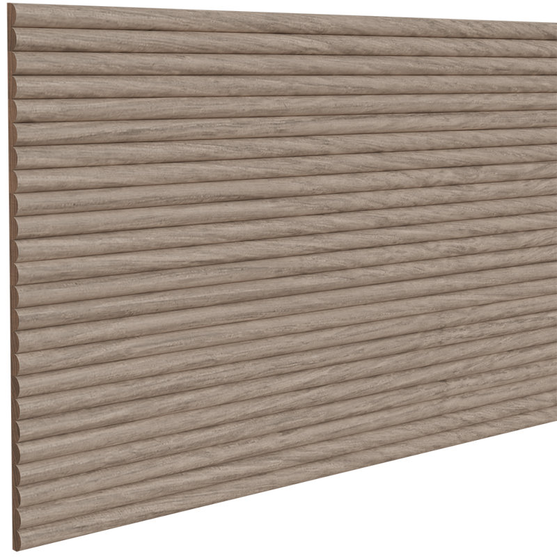 Tambour à perles doubles 1/2 po (l 12 po x L 96 po), Chêne blanc naturel