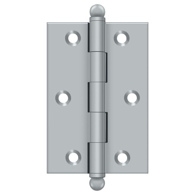 3'' x 2'' Butt Bearing Hinge, Brushed Chrome