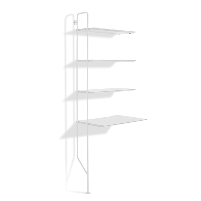 Hitch Desk, White, White