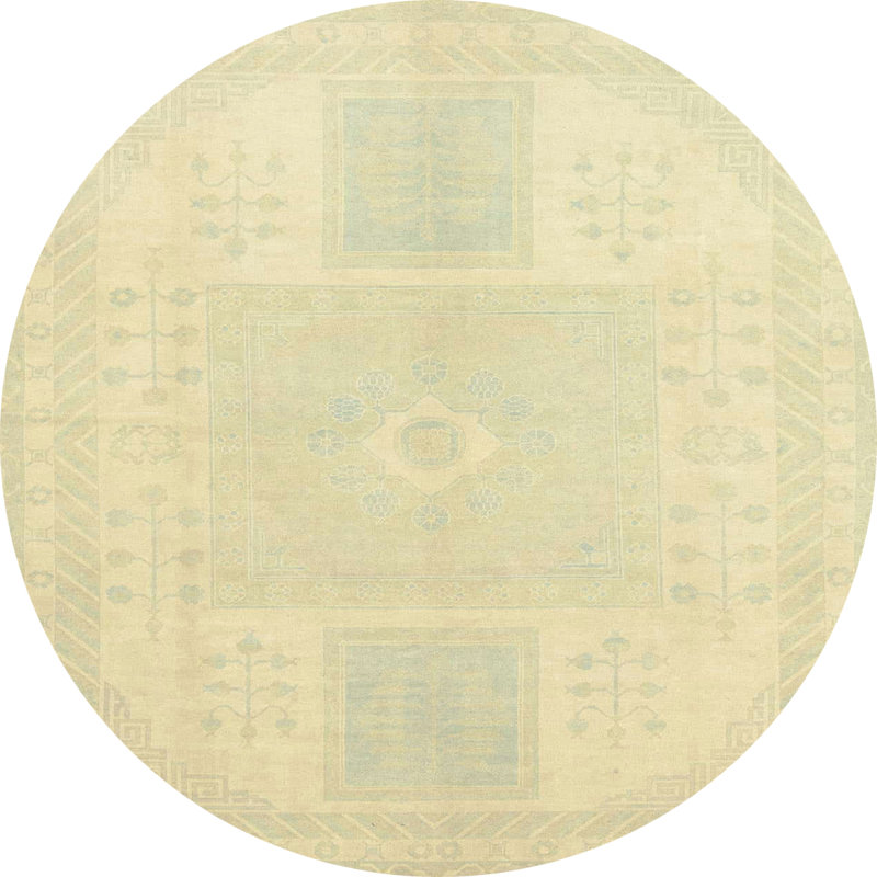 Abstract Indoor Rug, Round 7'