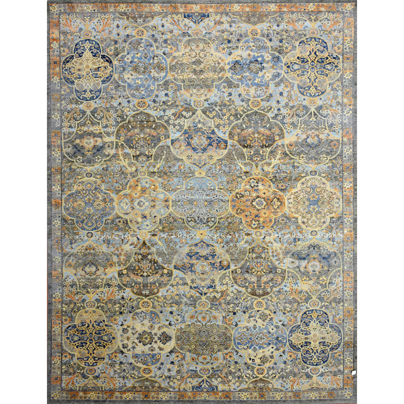 Hand Knotted Moroccan Area Rug, Rectangle 9' x 12'
