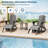 HDPE Adirondack Ottoman Foot Rest, Weather Resistant Outdoor Footstool for Adirondack Chair, Resin Patio Porch Poolside Lawn and Backyard Use-104000789