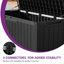 450l Lockable Garden Storage Box,Large Deck Box-667390478