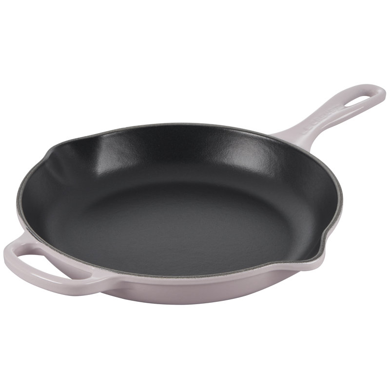 Le Creuset Enameled Cast Iron Skillet, Shallot/Black, 10.25"