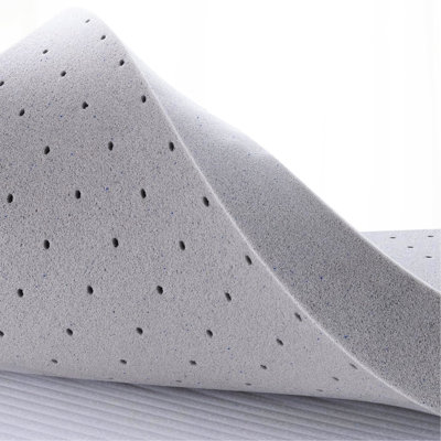 Matelas King Size en mousse à mémoire de forme infusée de gel de 5 cm pour un confort optimal - Sommeil réparateur, neutralise les odeurs, favorise le confort et la sécheresse, longue durée de vie, conception ventilée pour un sommeil confortable
